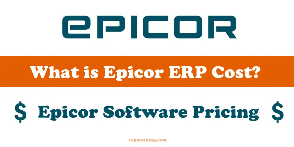 Epicor ERP Cost