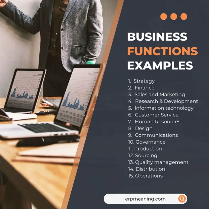 business functions examples