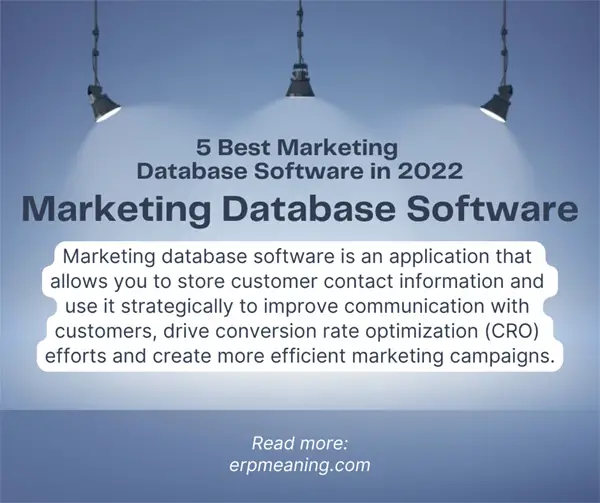 marketing database software