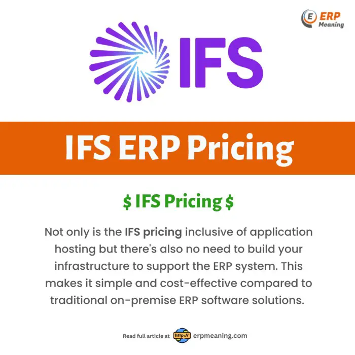 IFS ERP Pricing